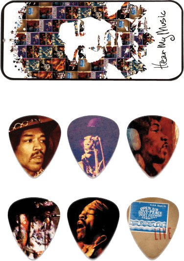 6 x Jimi Hendrix Hear My Music Medium Lata