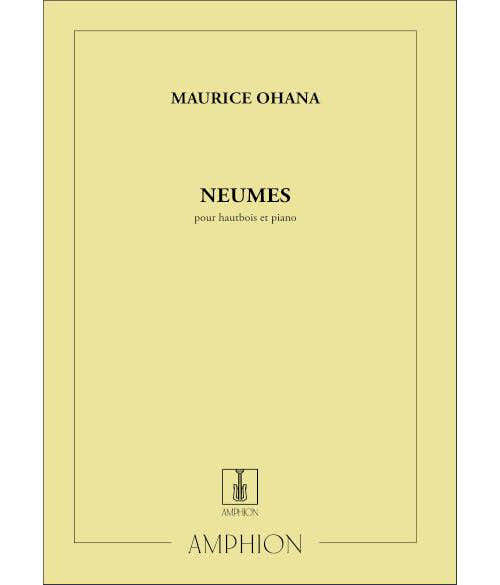 OHANA - NEUMES - HAUTBOIS ET PIANO