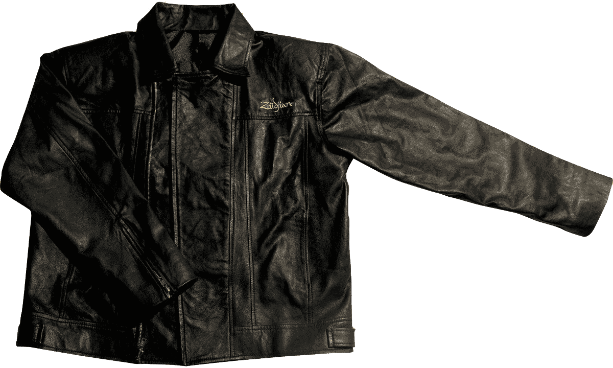 T5132 Chaqueta negra de cuero sintético M (mediana)