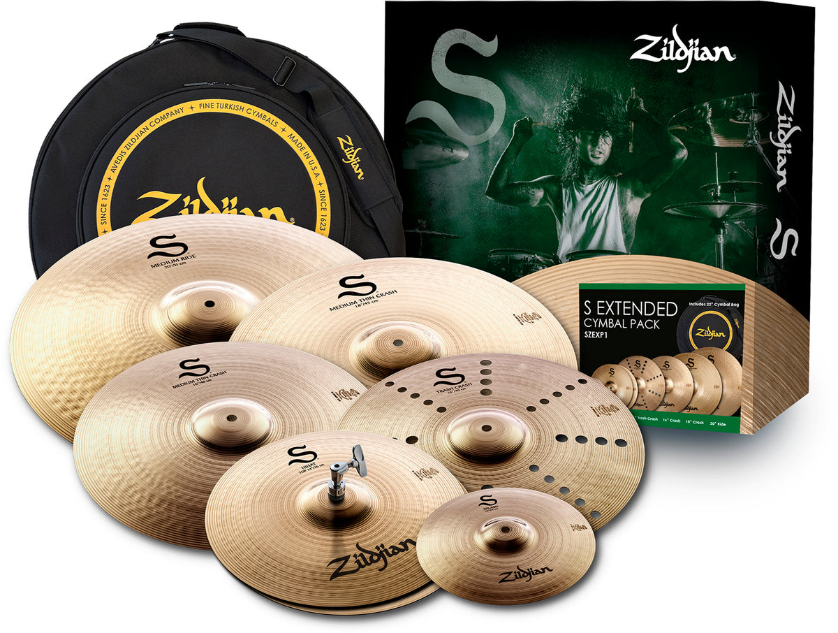Zildjian SZEXP1 - Pack S-Family Series 10"-14"-16"-16"-18"-20" + cymbals bag