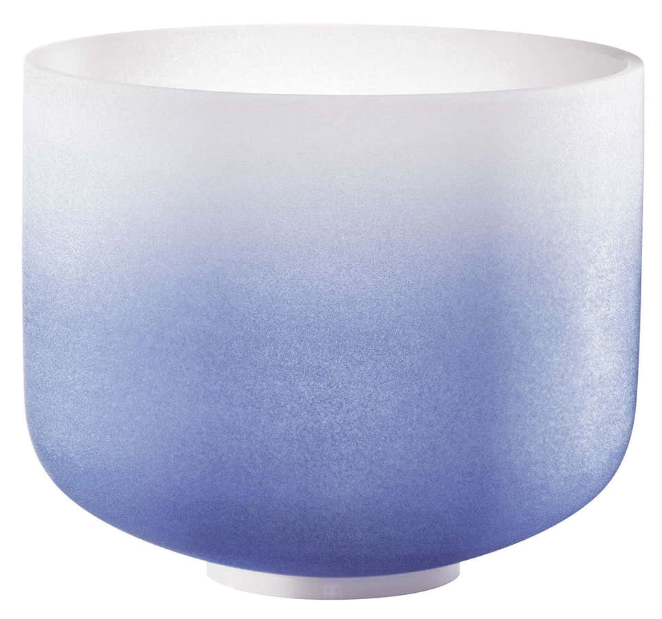 MEINL SONIC ENERGY CRYSTAL SINGING BOWL 9" COLOUR-FROSTED DARK BLUE NOTE A4 BROW CHAKRA