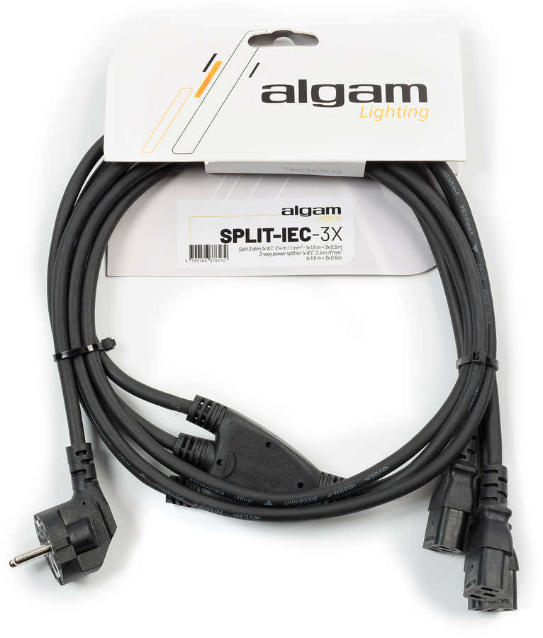 Cable de alimentación Split 3 conectoresIEC - 2,4M