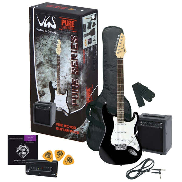 Guitarra Eléctrica Rc-100 Pack De Guitarra Negro