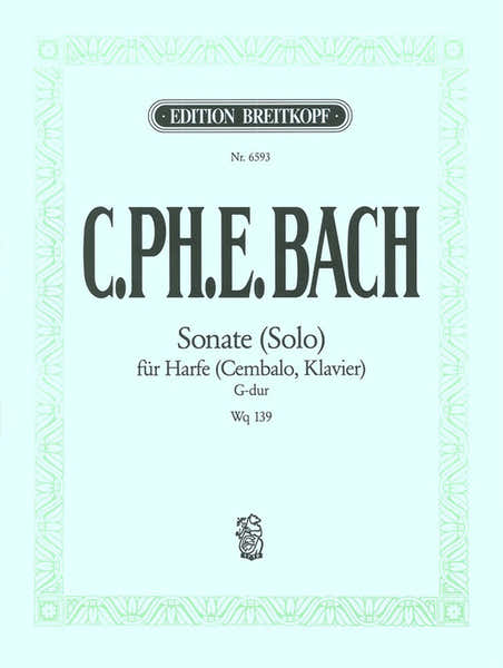 Bach C.p.e. - Sonate (solo) G-dur Wotq 139 - Harpe
