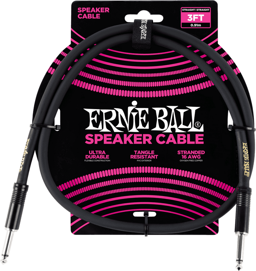 Cable Speaker Classic 91cm Negro