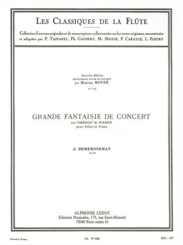 Demersseman: Gran fantasía de concierto op. 52