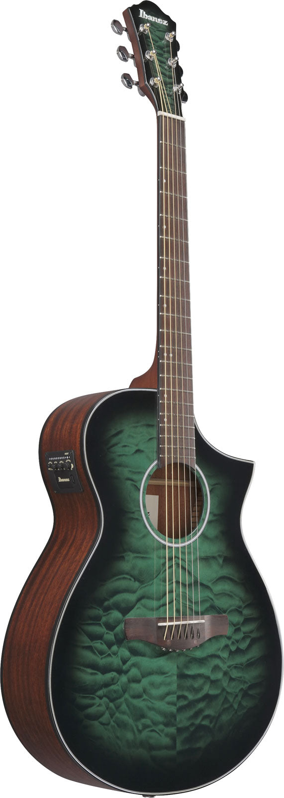 AEWC16QATEH Transparent Emerald Burst