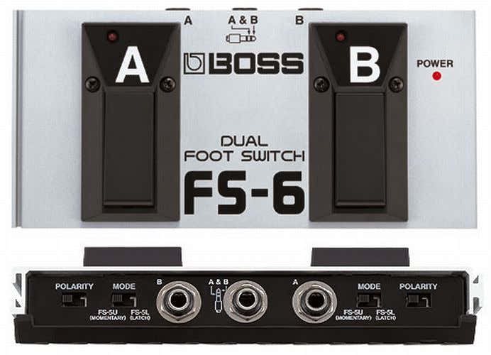 FS6 DUAL FOOTSWITCH LATCH OR UNLATCH CONFIGURABLE FS6
