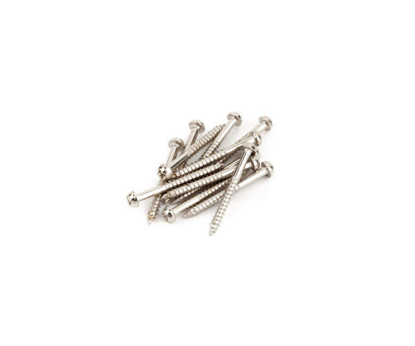 PURE VINTAGE JAZZMASTER/TELECASTER PICKUP MOUNTING SCREWS NICKEL (12)