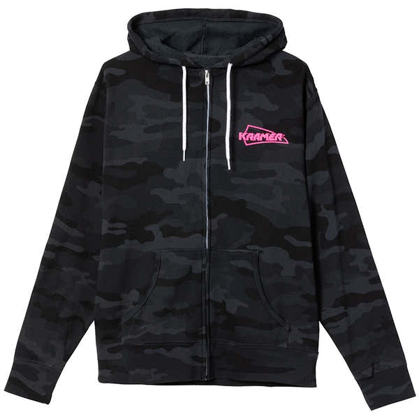 "M" Sudadera con capucha y cremallera completa Kramer Camo (Negro)