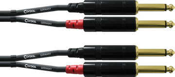 Cable Audio Doble Jack Mono 3 M