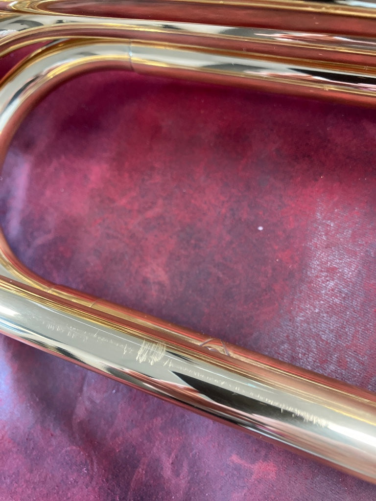 CAVALRY TRUMPET MIB - VERNISHED BRASS - COVER - B Stock