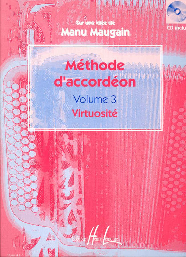 Maugain - Méthode D'accordéon Vol.3 (virtuosité) - Acordeón