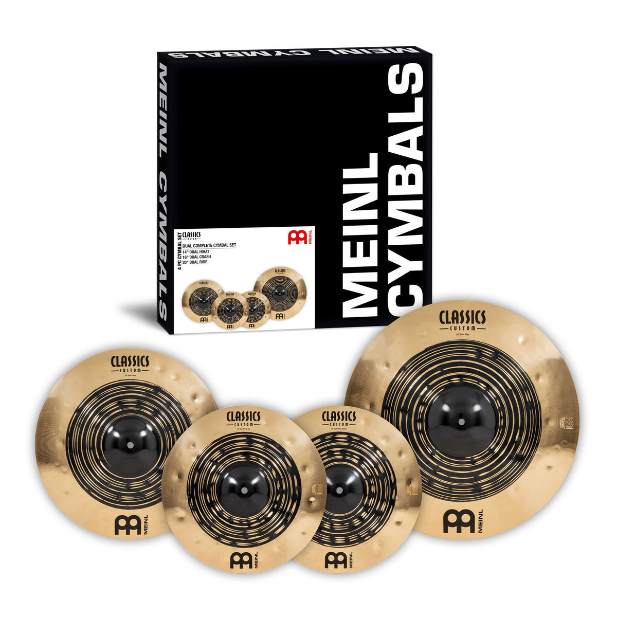 Meinl CLASSICS CUSTOM DUAL 141620 CYMBAL PACK - CCDU141620