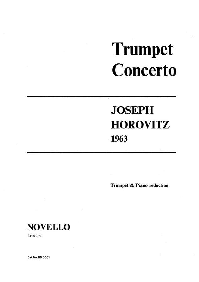 Horovitz Joseph - Trumpet Concerto - Trompette & Piano