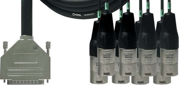 Cable de interfaz SUB-d/8 XLR Machos 5 M