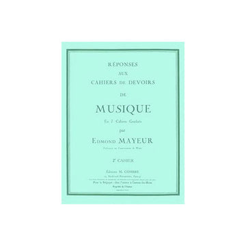 Mayeur - Réponses Aux Devoirs Du No.2 - Formación Musical