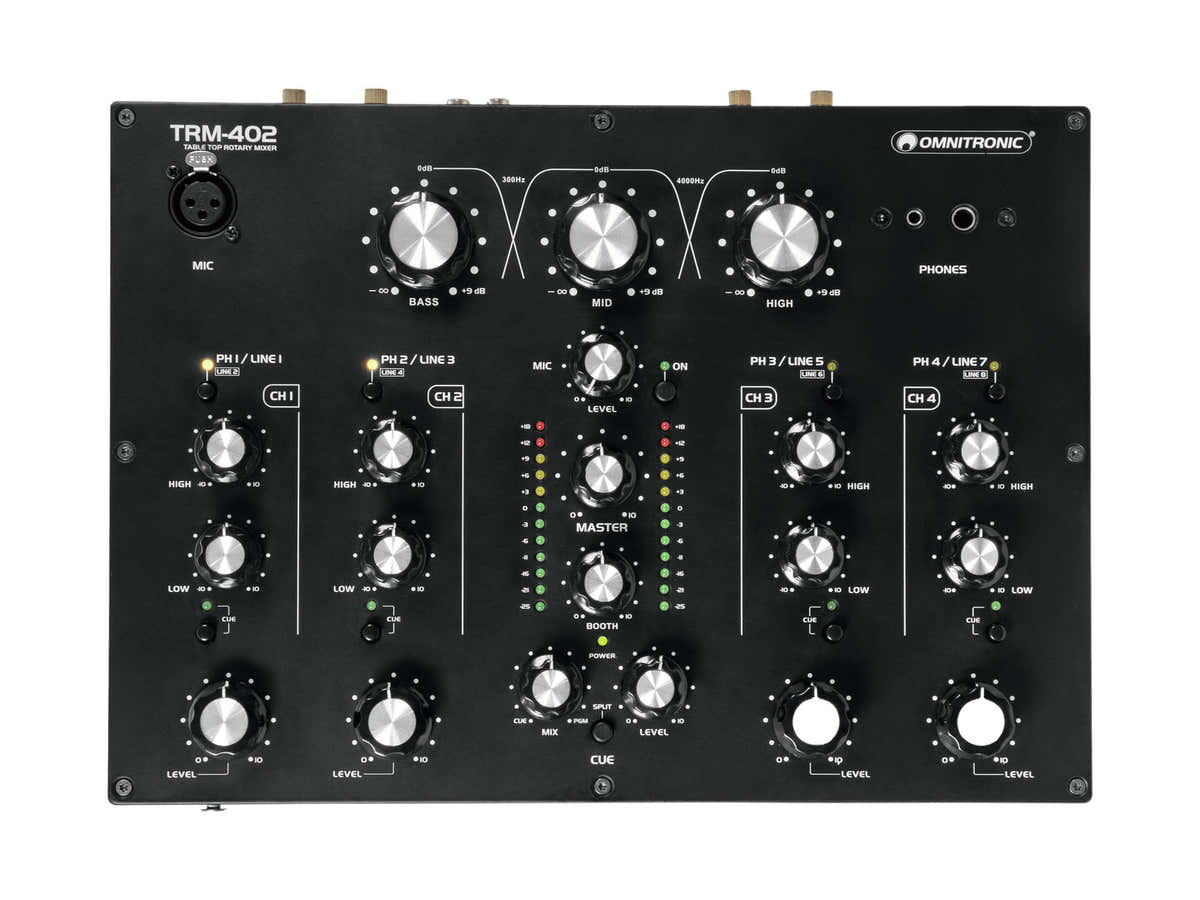TRM-402MK3 - MEZCLADOR ROTATIVO DE 4 CANALES