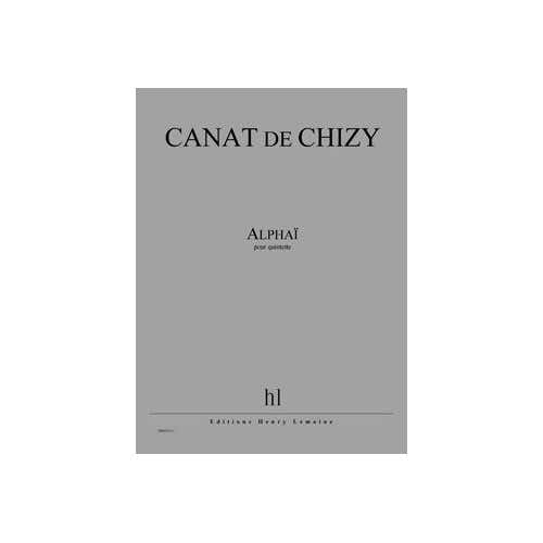 Canatchizy - Alphaï (fl/clar/vl/vc/perc) - Quintette