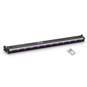 UVBAR 200 IR - BARRA LED 12 X 3 W UV NEGRA CON MANDO A DISTANCIA INFRARROJOS