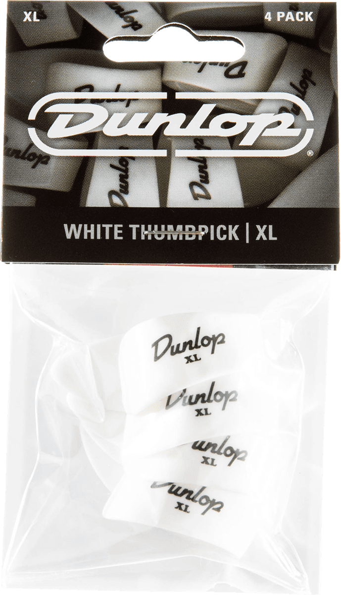 Dunlop 4 x Thumbpick White XL