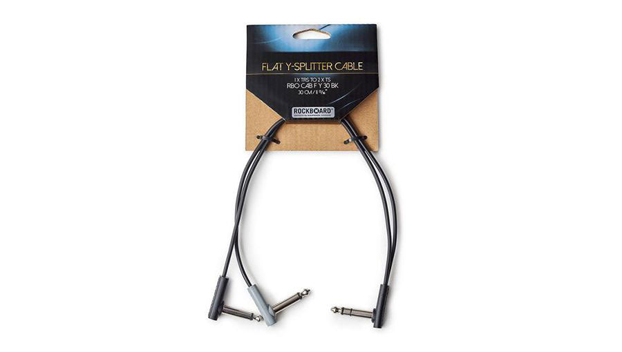 Rockboard Cable patch plano con divisor en Y CAB-FY30-bk