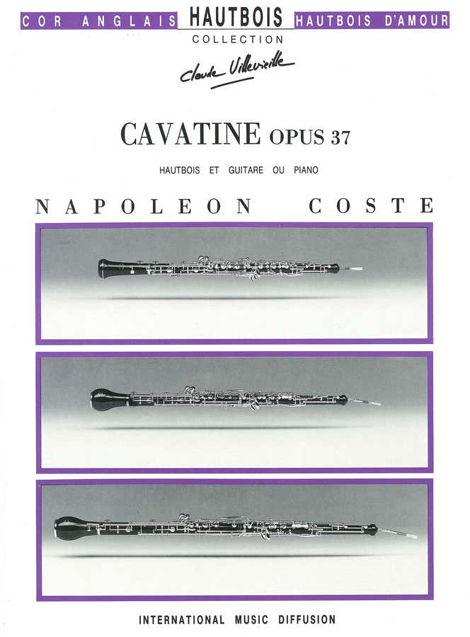Coste - Cavatine Op 37 - Hautbois & Guitare Ou Piano