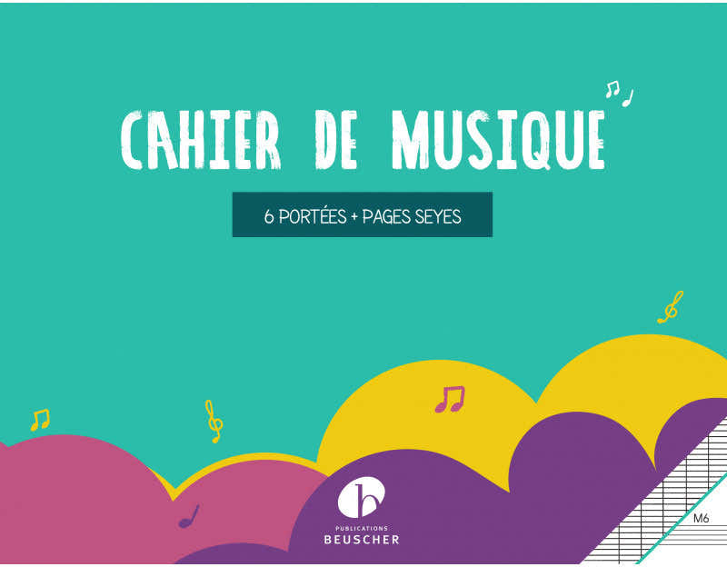 Cuaderno De Música 6 Pentagramas + Páginas Seyes