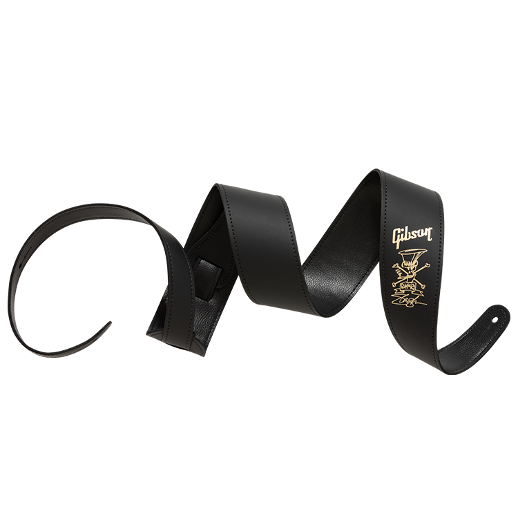 Gibson Accessories SLASH PREMIUM LEATHER GUITAR STRAP GOLD