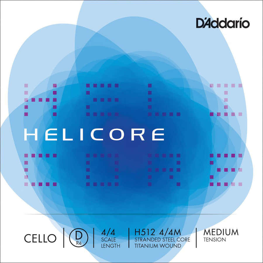4/4 HELICORE CELLO SINGLE D STRING SCALE MEDIUM TENSION