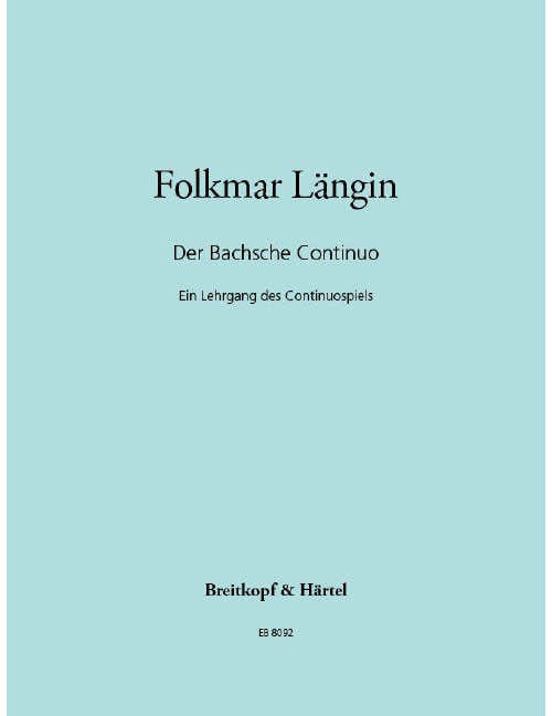 Längin - Der Bachsche Continuo - Violoncelle