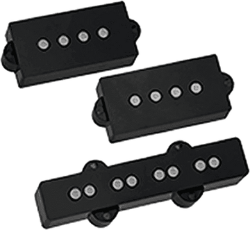 MICROS BASSES P BASS HUM-CANCELING PRECISION JAZZ SERIES KIT 4 STRINGS