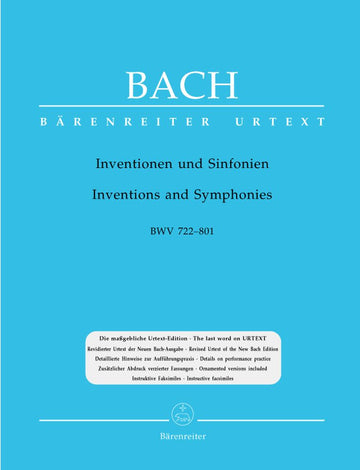 Bach J.S. - Inventions et Symphonies BWV 772-801 - Piano