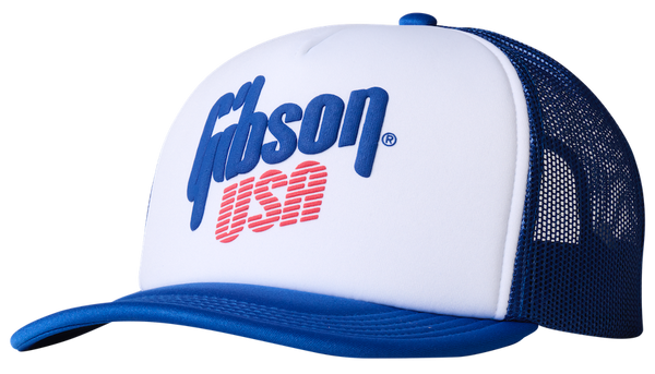 Gibson USA Gorra trucker de espuma Blanco / Azul