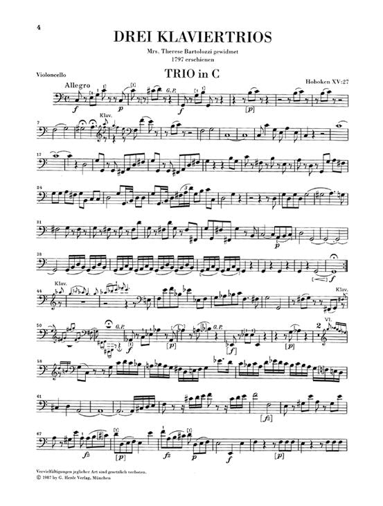 Haydn J. - Piano Trios Volume V
