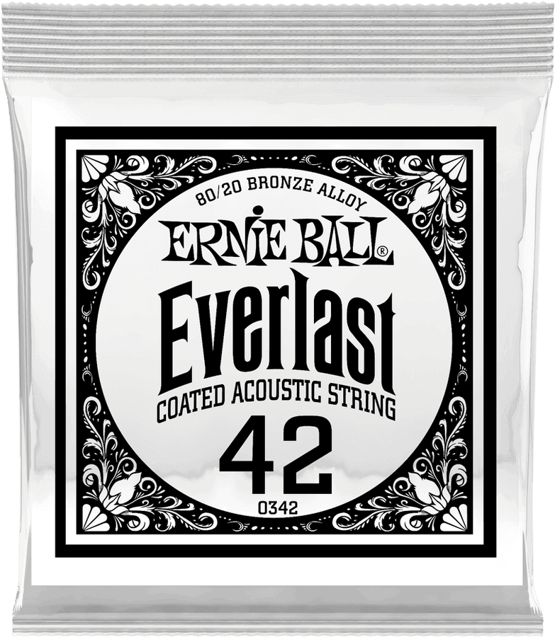 .042 EVERLAST COATED 80/20 BRONZE ACOUSTIC GUITAR STRINGS