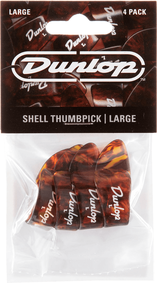 Dunlop 4 x Púas De Pulgar De Concha Grandes