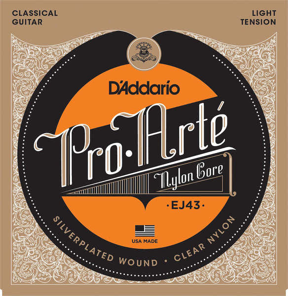 D'ADDARIO EJ43 PRO-ARTE NYLON CLASSICAL GUITAR STRINGS LIGHT TENSION