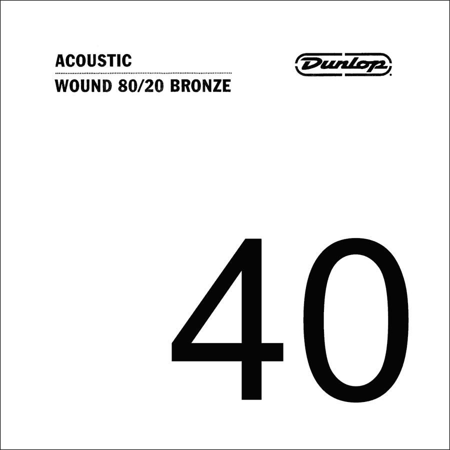 ACOUSTIC CORD 80/20 BRONZE .040 THREADED