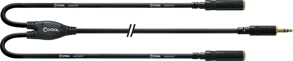 Cable Y Divisor Minijack Estéreo/2 Minijack Hembras 30 CM