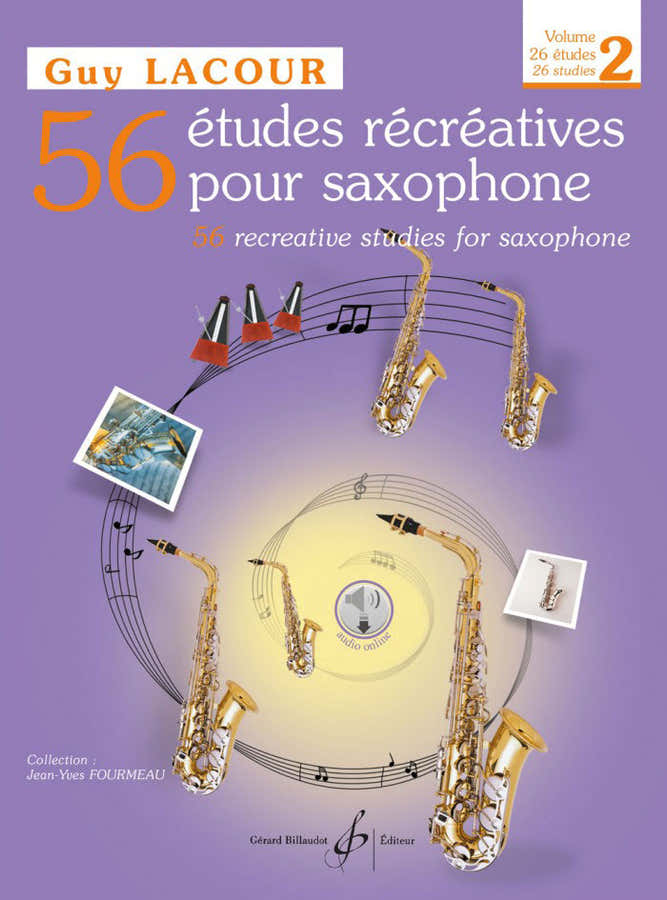 56 Études Récréatives Vol.2 Saxophone - Lacour