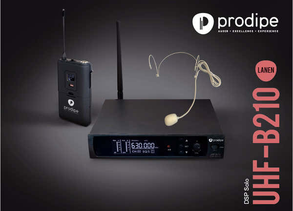 UHF B210 DSP Micrófono de diadema Solo