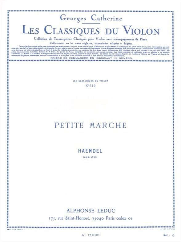 Handel G.F. - Petite Marche - Violon & Piano
