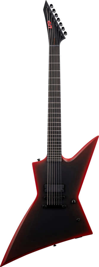 EXL-7 Barítono Black Metal Red Burst Satin