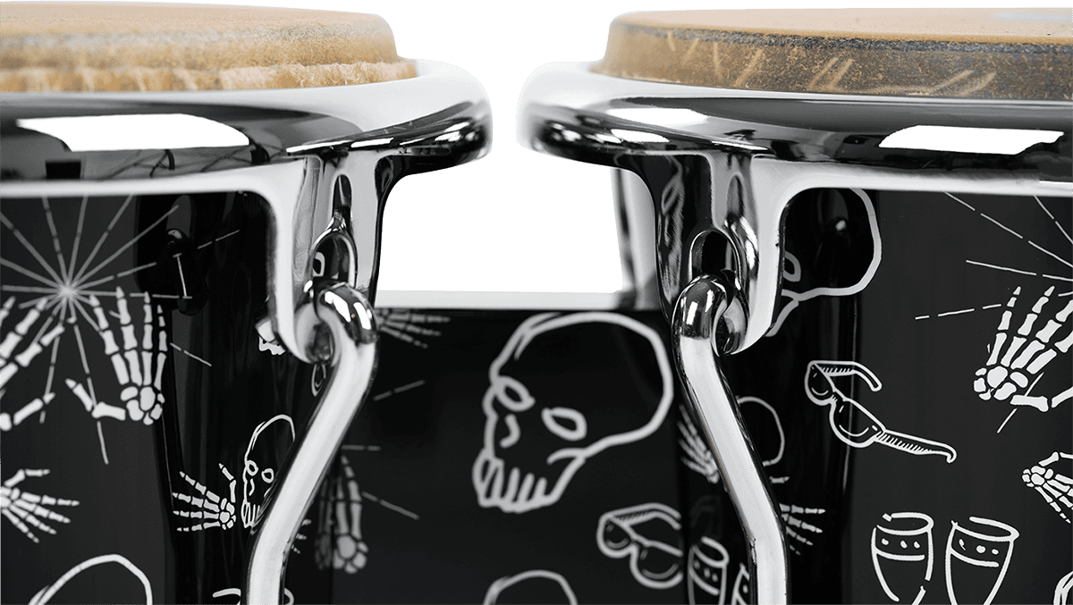 BONGOS 7" AND 8,5" ASIAN OAK - BLACK CUSTOME SIGNATURE LENNY CASTRO
