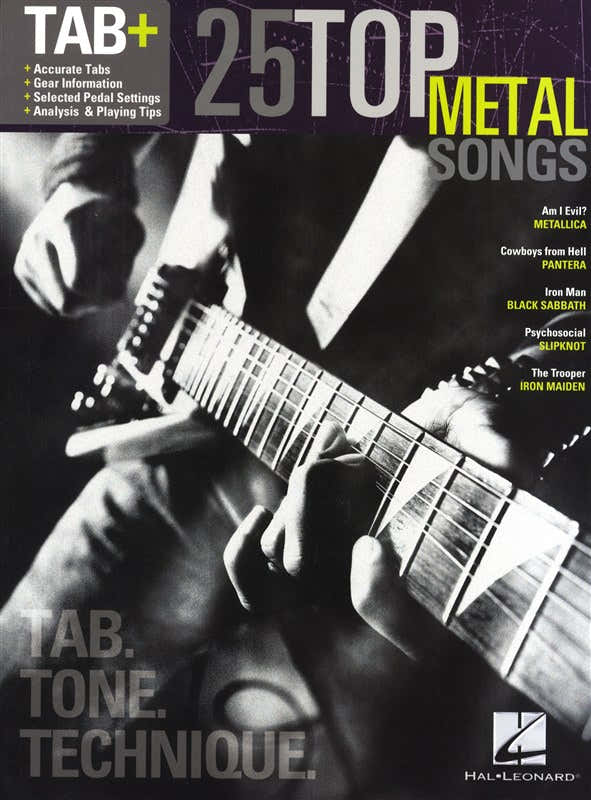 25 Top Metal Songs Tab Tone Technique Rec Vers - Guitar Tab