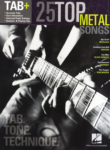 25 Top Metal Songs Tab Tone Technique Rec Vers - Guitar Tab