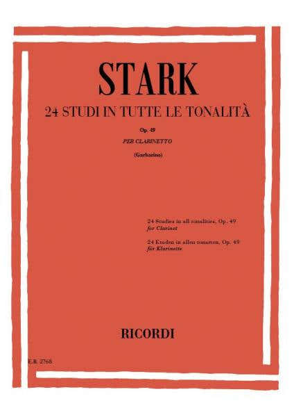 STARK ROBERT - 24 Estudios en todas las tonalidades OP.49 - Clarinete