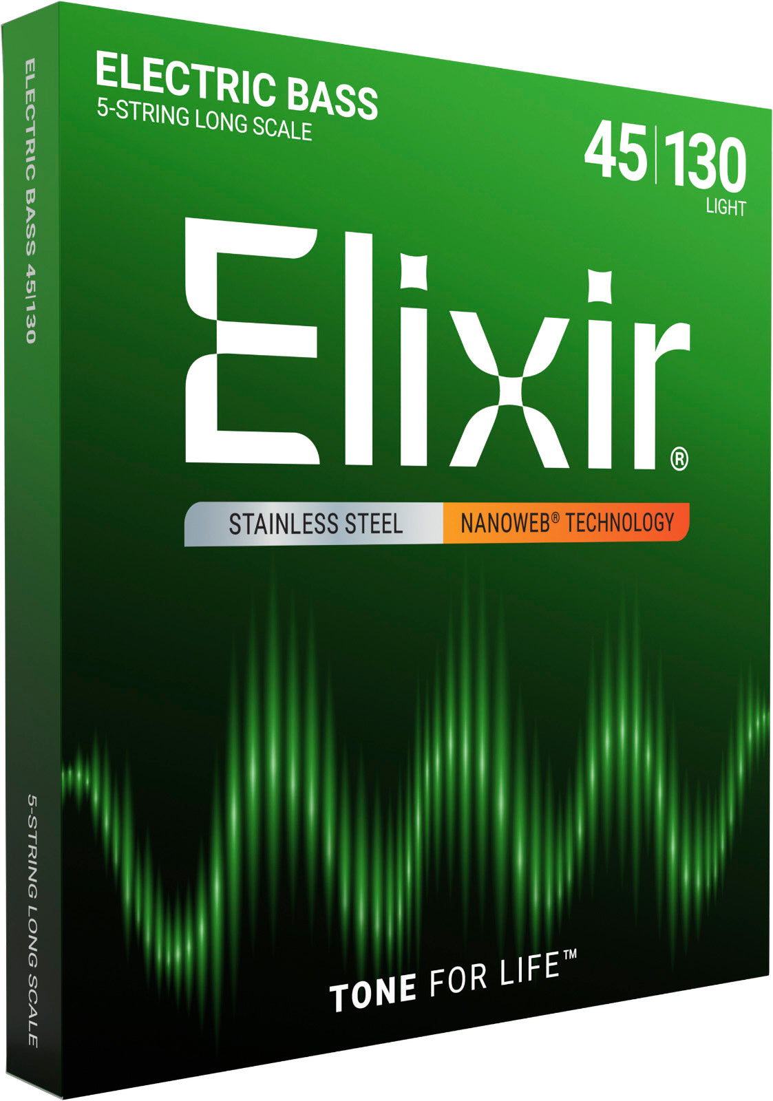 NANOWEB STAINLESS STEEL ELECTRIC BASS STRINGS MEDIUM LIGHT /5C SET