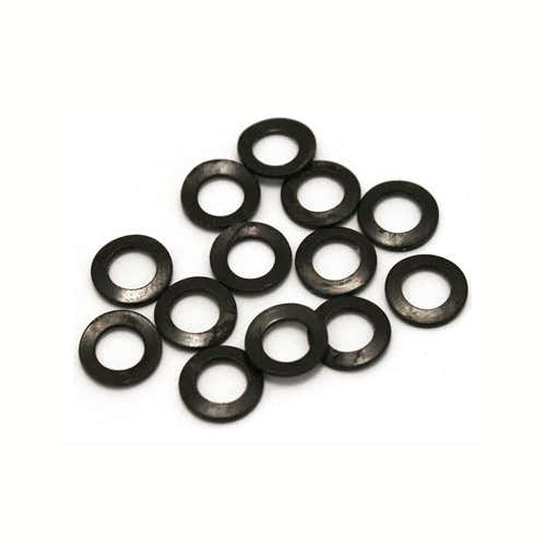 Arandelas elásticas de metal para guitarra negras paquete de 12